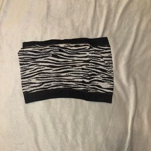 Zebra tube top
